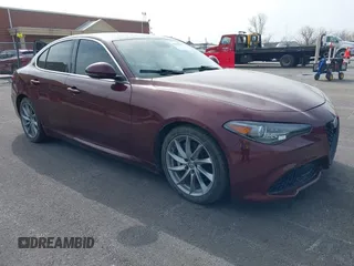 2018 Alfa Romeo Giulia with VIN ZARFAEBN8J7566581, listed as a IAAI auction lot 41524224 with 56,863 mi miles. Bid and sale history available at carsss.com. Image 1.