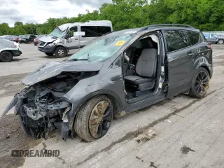 2017 Ford Escape SE z VIN 1FMCU9GD7HUB76204, wystawiony jako Copart lot #58334725 z przebiegiem Nie podano mil oraz Szkoda całkowita • Salvage title. Historia ofert i sprzedaży dostępna na DreamBid. Obrazek 1.