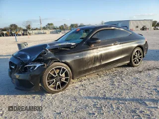 2018 Mercedes-Benz C 43 AMG with VIN WDDWJ6EB4JF686553, listed as a Copart auction lot 80314494 with 101,129 mi miles and Salvage Title. Bid and sale history available at carsss.com. Image 1.