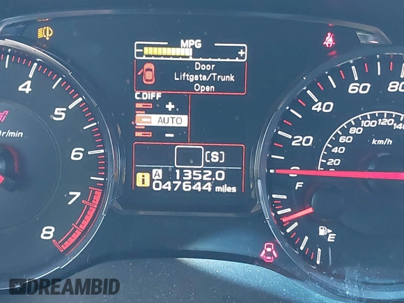 2021 Subaru WRX STI Limited with VIN JF1VA2W69M9813192, listed as a IAAI auction lot 41772385 with 47,644 mi miles. Bid and sale history available at carsss.com. Image 15.