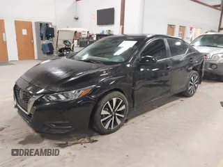 2022 Nissan Sentra SV with VIN 3N1AB8CV5NY225552, listed as a IAAI auction lot 41757701 with 36,699 mi miles. Bid and sale history available at carsss.com. Image 2.
