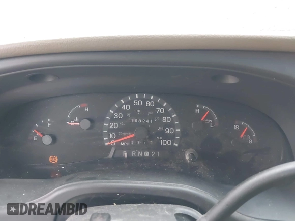 2003 Ford Econoline Cargo Recreational with VIN 1FDRE14L53HB42798, listed as a IAAI auction lot 42200669 with 168,241 mi miles and . Bid and sale history available at DreamBid. Image 7.