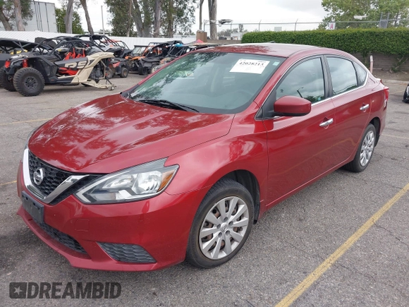 2016 Nissan Sentra S with VIN 3N1AB7AP2GL655909, listed as a IAAI auction lot 42028213 with 75,461 mi miles. Bid and sale history available at carsss.com. Image 17.