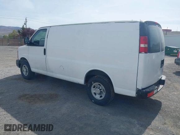 2012 Chevrolet Express Cargo Van with VIN 1GCWGFCA3C1193871, listed as a IAAI auction lot 42098096 with 227,331 mi miles. Bid and sale history available at carsss.com. Image 3.