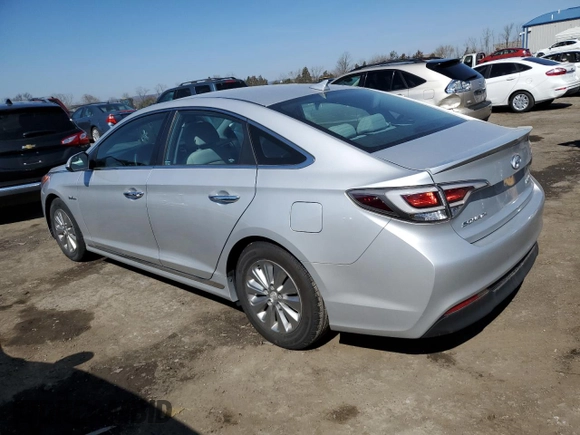 2016 Hyundai Sonata Hybrid SE with VIN KMHE24L1XGA025242, listed as a Copart auction lot 47191383 with 57,688 mi miles. Bid and sale history available at carsss.com. Image 2.