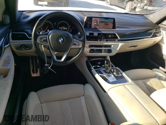 2017 BMW 7 Series 750i with VIN WBA7F0C52HGM21383, listed as a Copart auction lot 85540974 with 151,708 mi miles and Salvage title. Bid and sale history available at DreamBid. Image 8.