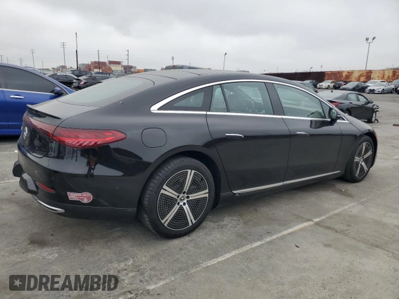 2022 Mercedes-Benz EQS with VIN W1KCG2DB2NA014313, listed as a Copart auction lot 56530564 with 22,789 mi miles and Salvage Title. Bid and sale history available at carsss.com. Image 3.