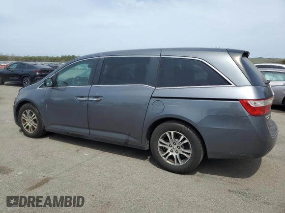 2013 Honda Odyssey EX-L with VIN 5FNRL5H67DB016806, listed as a Copart auction lot 53340445 with 141,067 mi miles and Salvage Title. Bid and sale history available at carsss.com. Image 2.