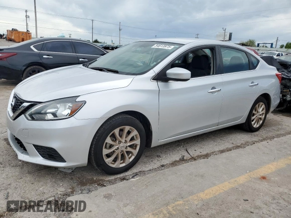 2019 Nissan Sentra SV with VIN 3N1AB7AP4KL622046, listed as a Copart auction lot 54613975 with 81,767 mi miles and Clean Title. Bid and sale history available at carsss.com. Image 1.