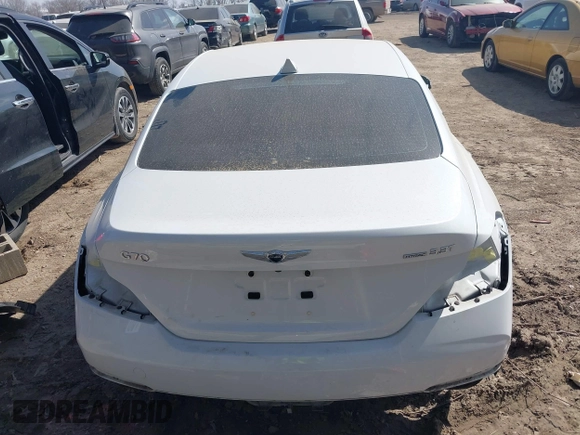2019 Genesis G70 Advanced with VIN KMTG54LE7KU035128, listed as a IAAI auction lot 41805564 with 35,277 mi miles and . Bid and sale history available at carsss.com. Image 16.