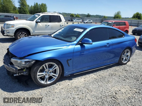 2019 BMW 4 Series 440i xDrive with VIN WBA4W9C54KAF94777, listed as a Copart auction lot 58864545 with 57,584 mi miles and Salvage title. Bid and sale history available at DreamBid. Image 1.