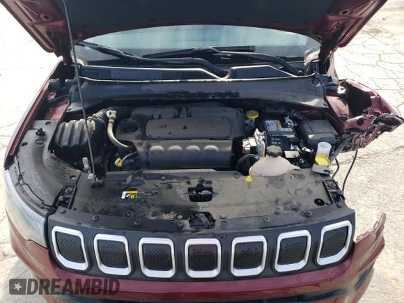 2022 Jeep Compass Altitude с VIN 3C4NJCBB8NT137667, выставлен на аукционе Copart как лот 89306335 с пробегом 21 354 миль миль и Списание • Salvage title. История ставок и продаж доступна на DreamBid. Изображение 12.