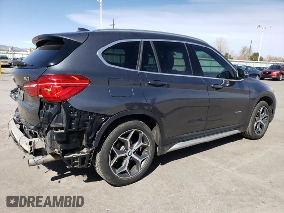 2017 BMW X1 xDrive28i with VIN WBXHT3C35H5F76415, listed as a Copart auction lot 48533495 with 66,448 mi miles and Salvage Title. Bid and sale history available at carsss.com. Image 3.