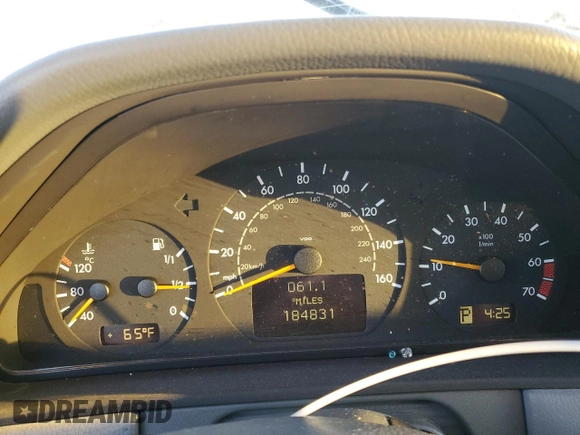 2002 Mercedes-Benz E-Class with VIN WDBJF70J32B426856, listed as a Copart auction lot 81778024 with 184,831 mi miles and Clean Title. Bid and sale history available at carsss.com. Image 9.
