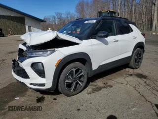 2021 Chevrolet TrailBlazer RS with VIN KL79MTSLXMB038847, listed as a Copart auction lot 49536665 with 30,643 mi miles and Salvage Title. Bid and sale history available at carsss.com. Image 1.