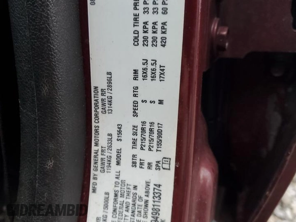 2009 GMC Canyon SLE1 with VIN 1GTCS139498113374, listed as a Copart auction lot 45015005 with 205,967 mi miles and Salvage Title. Bid and sale history available at carsss.com. Image 14.
