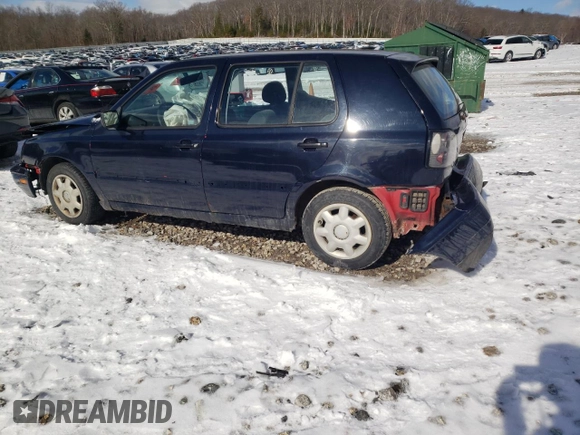 1998 Volkswagen Golf z VIN 3VWFA81H7WM245388, wystawiony jako Copart lot #51585355 z przebiegiem Nie podano mil oraz Nie do naprawy • Non repairable. Historia ofert i sprzedaży dostępna na DreamBid. Obrazek 2.