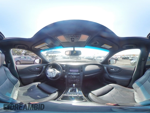 2017 Infiniti QX70 with VIN JN8CS1MW2HM410299, listed as a Copart auction lot 58399175 with Not provided miles and Salvage title. Bid and sale history available at DreamBid. Image 16.