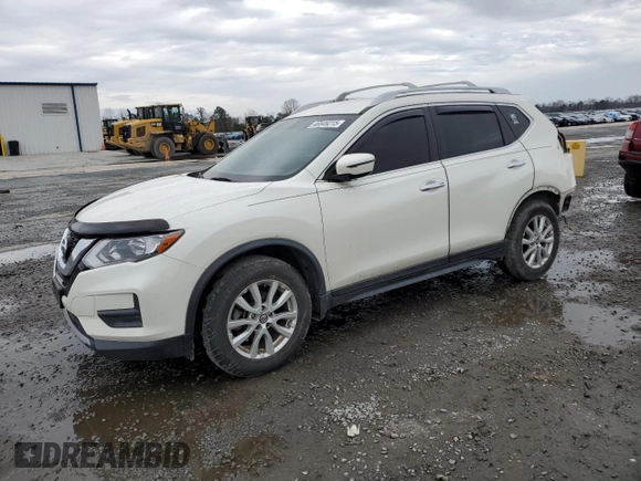 2017 Nissan Rogue SV with VIN JN8AT2MT7HW143603, listed as a Copart auction lot 46649215 with 105,423 mi miles and Salvage Title. Bid and sale history available at carsss.com. Image 1.