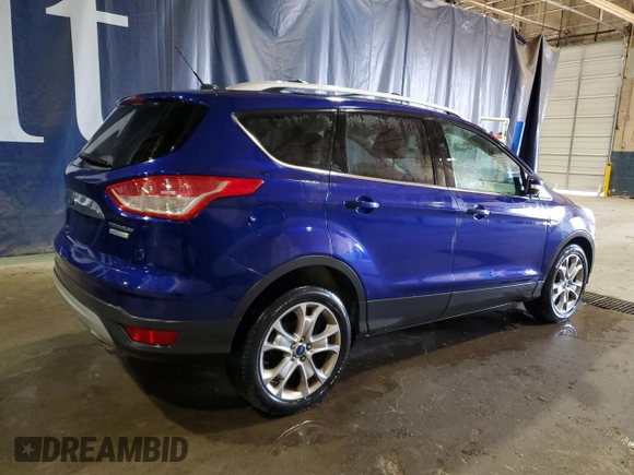2014 Ford Escape Titanium with VIN 1FMCU0JX1EUA52097, listed as a Copart auction lot 53483985 with 126,243 mi miles and Clean Title. Bid and sale history available at carsss.com. Image 3.