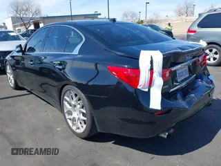 2014 Infiniti Q50 Hybrid Sport with VIN JN1AV7AR8EM700220, listed as a IAAI auction lot 41755814 with 133,154 mi miles. Bid and sale history available at carsss.com. Image 3.