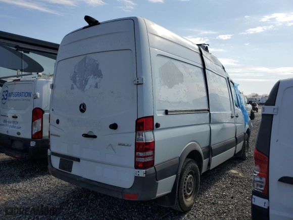 2017 Mercedes-Benz Sprinter Cargo Van Worker with VIN WD3PE7CDXHP517021, listed as a Copart auction lot 87918765 with 131,306 mi miles and Salvage Title. Bid and sale history available at carsss.com. Image 3.