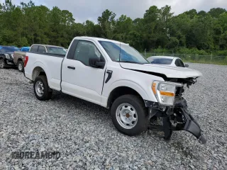 2022 Ford F-150 XL with VIN 1FTMF1CB1NKE65448, listed as a Copart auction lot 60610254 with 9,587 mi miles and Salvage Title. Bid and sale history available at carsss.com. Image 4.