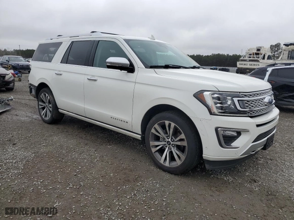 2020 Ford Expedition Max Platinum with VIN 1FMJK1MT8LEA13042, listed as a Copart auction lot 44557155 with 59,312 mi miles and Salvage Title. Bid and sale history available at carsss.com. Image 4.