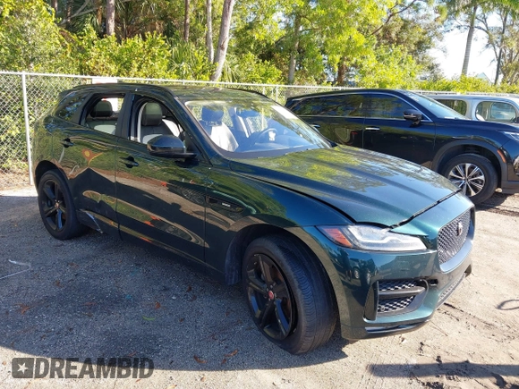 2018 Jaguar F-Pace with VIN SADCL2FN4JA260498, listed as a IAAI auction lot 41130261 with 128,313 mi miles and . Bid and sale history available at DreamBid. Image 1.