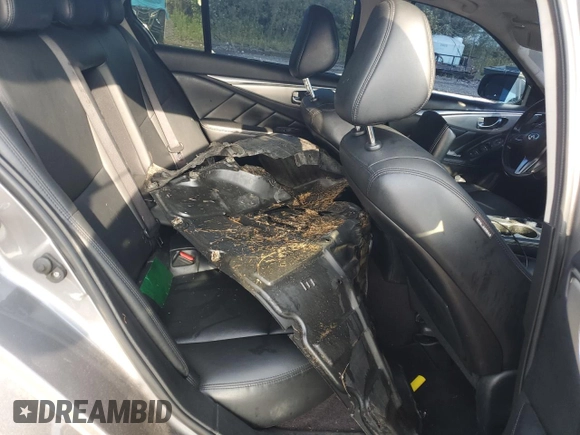 2020 Infiniti Q50 Luxe with VIN JN1EV7AR3LM254928, listed as a Copart auction lot 61452425 with 135,601 mi miles and Salvage title. Bid and sale history available at DreamBid. Image 10.