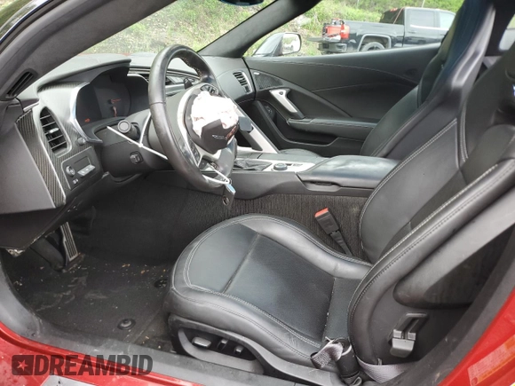 2015 Chevrolet Corvette Z51 3LT with VIN 1G1YL2D72F5111893, listed as a Copart auction lot 55885815 with 139,711 mi miles and Salvage title. Bid and sale history available at DreamBid. Image 7.