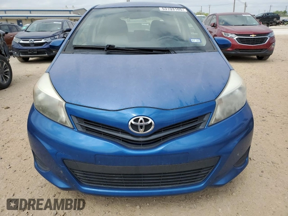2013 Toyota Yaris L with VIN JTDKTUD37DD569485, listed as a Copart auction lot 53193165 with 141,703 mi miles and Salvage Title. Bid and sale history available at carsss.com. Image 5.