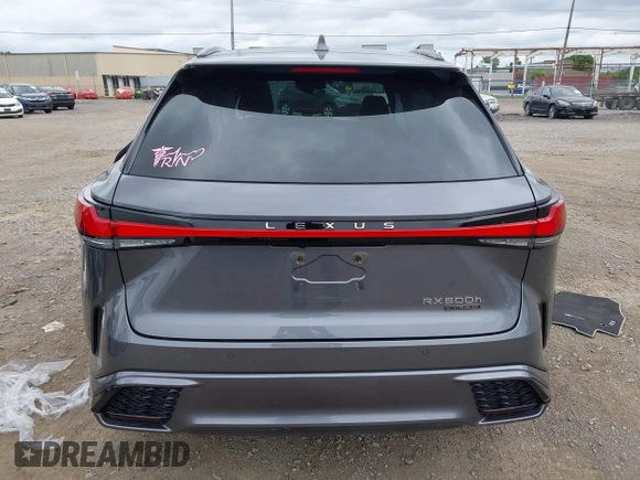 2023 Lexus RX 500h F Sport Performance with VIN 2T2BCMEA8PC001532, listed as a IAAI auction lot 42674608 with 22,051 mi miles and . Bid and sale history available at DreamBid. Image 16.