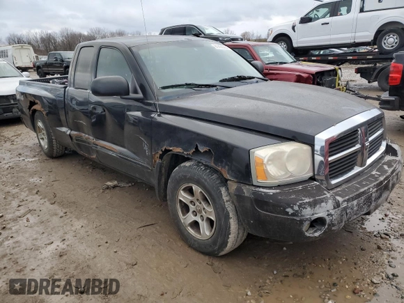 2005 Dodge Dakota SLT with VIN 1D7HW42N95S204993, listed as a Copart auction lot 81430264 with 205,534 mi miles and Clean Title. Bid and sale history available at DreamBid. Image 4.