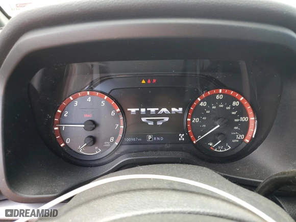 2021 Nissan Titan XD SV with VIN 1N6AA1FB5MN507160, listed as a Copart auction lot 72225134 with 100,987 mi miles and Salvage Title. Bid and sale history available at carsss.com. Image 9.