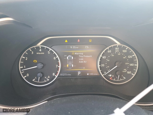 2017 Nissan Maxima SR with VIN 1N4AA6AP0HC425802, listed as a Copart auction lot 49963825 with 91,215 mi miles and Salvage Title. Bid and sale history available at carsss.com. Image 9.