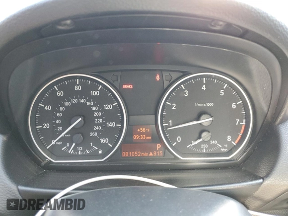 2012 BMW 1 Series 135i with VIN WBAUC9C50CVM12704, listed as a Copart auction lot 53091505 with 81,052 mi miles and Salvage title. Bid and sale history available at DreamBid. Image 9.