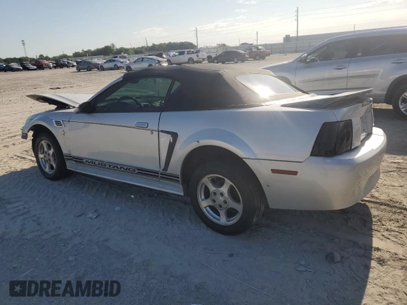 2002 Ford Mustang Deluxe with VIN 1FAFP44462F148329, listed as a Copart auction lot 55559345 with 163,058 mi miles and Non repairable. Bid and sale history available at DreamBid. Image 2.