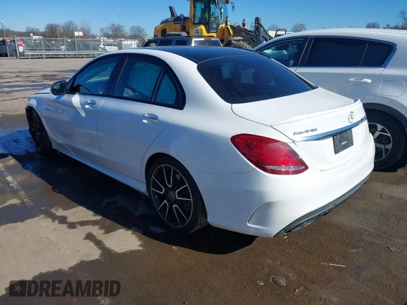 2018 Mercedes-Benz C 43 AMG with VIN 55SWF6EB1JU251102, listed as a IAAI auction lot 41433415 with 67,972 mi miles and . Bid and sale history available at carsss.com. Image 3.
