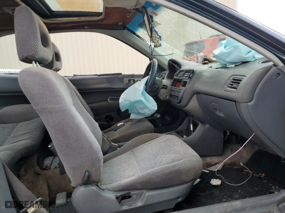 1997 Honda Civic EX with VIN 1HGEJ8246VL040351, listed as a Copart auction lot 69326494 with 279,254 mi miles and Salvage Title. Bid and sale history available at carsss.com. Image 7.