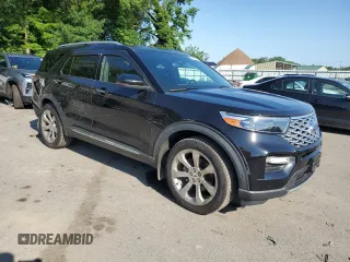 2020 Ford Explorer Platinum z VIN 1FM5K8HC0LGA47145, wystawiony jako Copart lot #59086405 z przebiegiem 79 252 mil mil oraz Szkoda całkowita • Salvage title. Historia ofert i sprzedaży dostępna na DreamBid. Obrazek 4.
