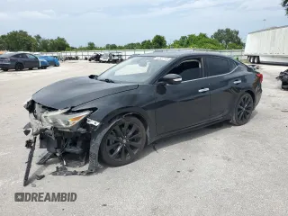 2017 Nissan Maxima SV with VIN 1N4AA6AP3HC434039, listed as a Copart auction lot 62537155 with 126,367 mi miles and Salvage title. Bid and sale history available at DreamBid. Image 1.