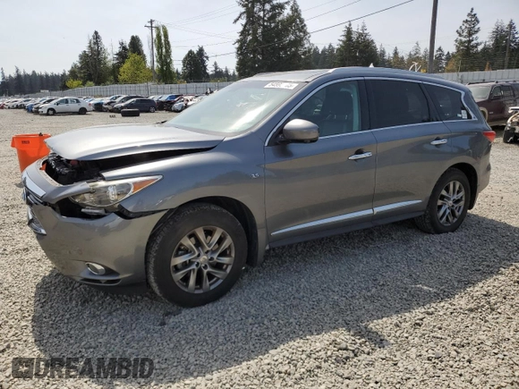 2015 Infiniti QX60 with VIN 5N1AL0MMXFC547546, listed as a Copart auction lot 54595005 with 114,560 mi miles and Salvage Title. Bid and sale history available at DreamBid. Image 1.