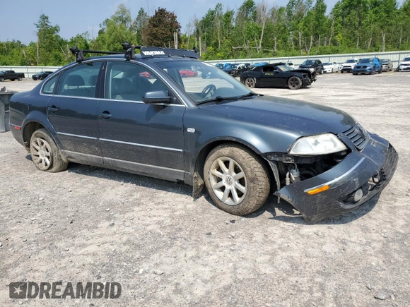 2004 Volkswagen Passat GLS with VIN WVWPD63B44P054997, listed as a Copart auction lot 60442705 with 238,851 mi miles and Salvage title. Bid and sale history available at DreamBid. Image 4.
