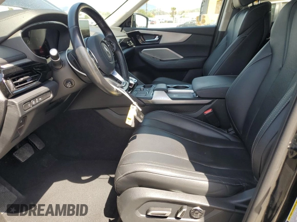 2023 Acura MDX Technology with VIN 5J8YD9H45PL002520, listed as a Copart auction lot 51916355 with 28,040 mi miles and Salvage title. Bid and sale history available at DreamBid. Image 7.