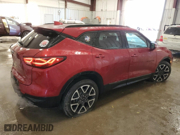 2023 Chevrolet Blazer RS with VIN 3GNKBKRS9PS198929, listed as a Copart auction lot 83697844 with 11,573 mi miles and Salvage title. Bid and sale history available at DreamBid. Image 3.