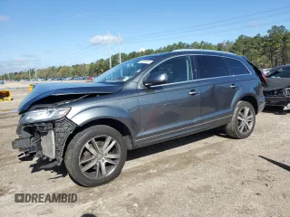 2015 Audi Q7 Premium Plus z VIN WA1LGAFEXFD015022, wystawiony jako Copart lot #49939055 z przebiegiem 150 362 mil mil oraz Szkoda całkowita • Salvage title. Historia ofert i sprzedaży dostępna na DreamBid. Obrazek 1.