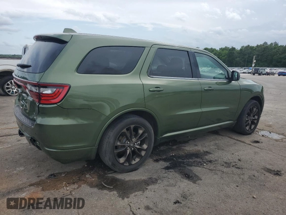 2020 Dodge Durango GT with VIN 1C4RDHDG5LC381204, listed as a Copart auction lot 54610185 with 101,704 mi miles and Salvage title. Bid and sale history available at DreamBid. Image 3.