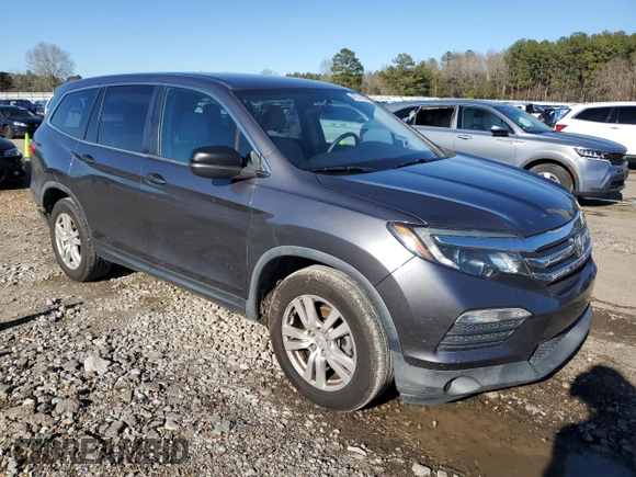 2016 Honda Pilot LX with VIN 5FNYF5H15GB026763, listed as a Copart auction lot 46741935 with 158,342 mi miles and Salvage Title. Bid and sale history available at DreamBid. Image 4.