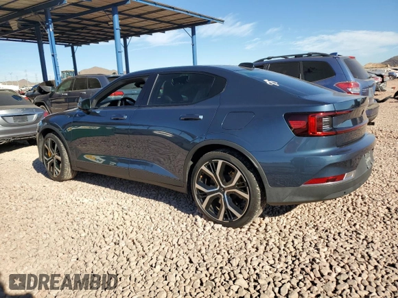 2022 Polestar 2 with VIN LPSED3KA6NL055049, listed as a Copart auction lot 87434224 with 24,421 mi miles and Salvage Title. Bid and sale history available at carsss.com. Image 2.